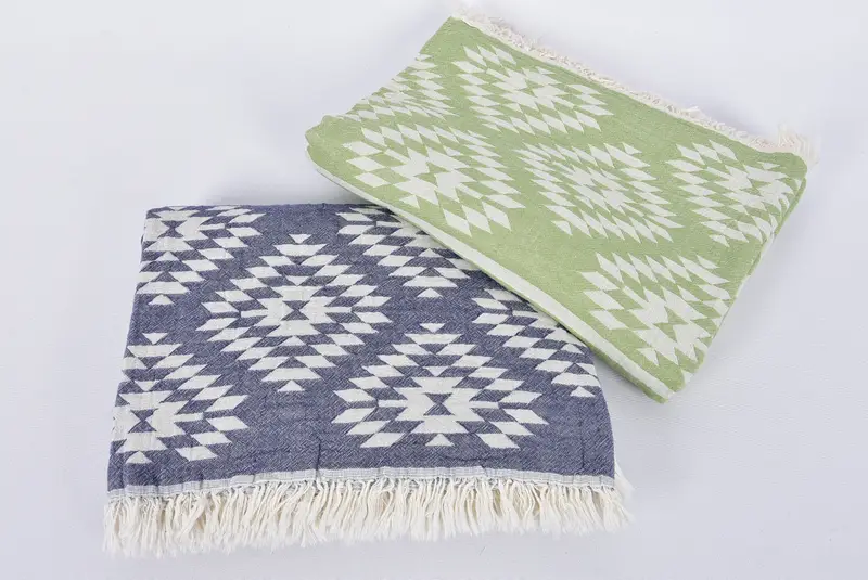Woven Throw Blanket, Wedding Favors, Customized Turkish Blanket, Bachelor Party Favors, 84x56 Cotton Kilim Towel, Personalized Blanket - 8