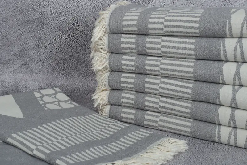 Scarf Towel, Home Gift, Personalized Towel Gift, Spa Towel, Personalized Bridesmaid Gift, Fouta towel, Handmade Gift, 70x38 Cotton Fish Design Towel - 3