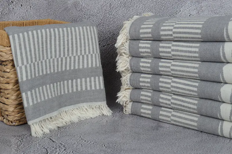 Scarf Towel, Home Gift, Personalized Towel Gift, Spa Towel, Personalized Bridesmaid Gift, Fouta towel, Handmade Gift, 70x38 Cotton Fish Design Towel - 4