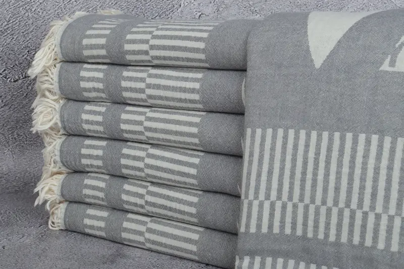 Scarf Towel, Home Gift, Personalized Towel Gift, Spa Towel, Personalized Bridesmaid Gift, Fouta towel, Handmade Gift, 70x38 Cotton Fish Design Towel - 2