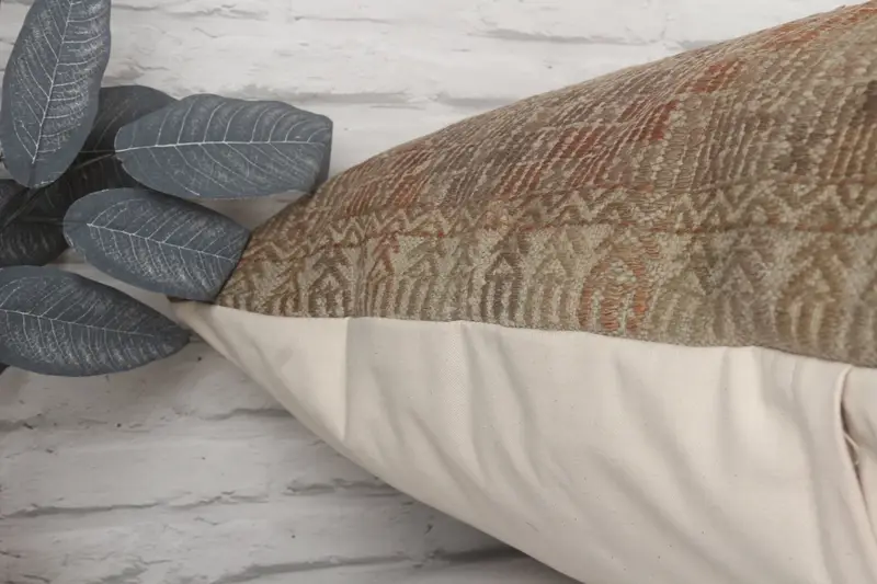 Indoor Cushion Case, Kilim Pillow Cover, 32x32 Beige Cushion Case, Cushion, Turkish Rugs Cushion, Turkish Kilim Pillow, Gift Pillow - 8