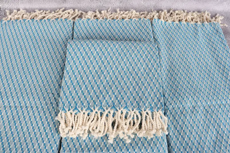 Wedding Hand Made Gift, Home Decor Towel, Wedding Gift, Bridesmaid Gift Towel, Fouta towel, Custom Turkish Towel, 68x40 Cotton Geometric Towel - 4