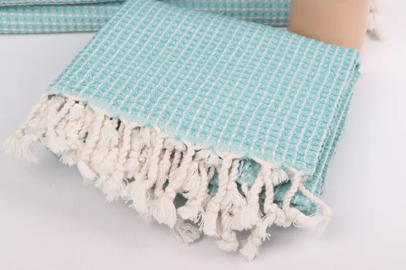 Turkish beach towel, Thin towel, Valentines Day Gift, 68x36 Cotton Waffle Towel, Bachelorette Party Decorations, Lightweight Turkish towel for beach - 5