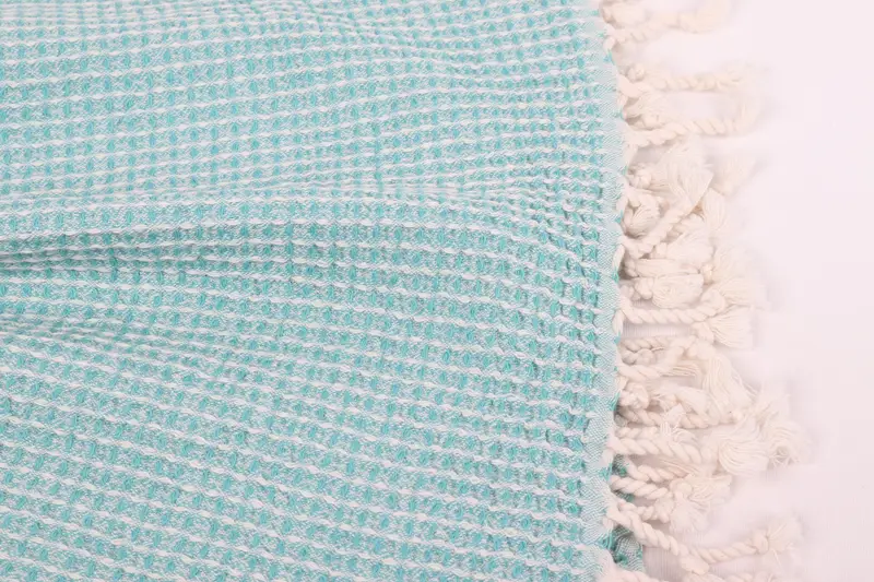 Turkish beach towel, Thin towel, Valentines Day Gift, 68x36 Cotton Waffle Towel, Bachelorette Party Decorations, Lightweight Turkish towel for beach - 8