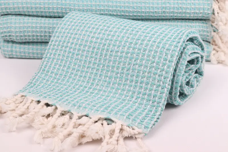 Turkish beach towel, Thin towel, Valentines Day Gift, 68x36 Cotton Waffle Towel, Bachelorette Party Decorations, Lightweight Turkish towel for beach - 4