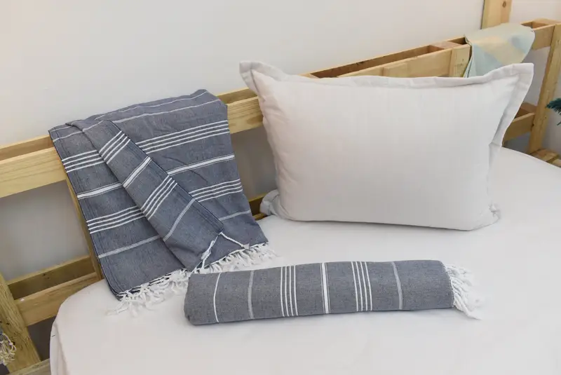 96x80 Cotton Striped Towel, Bridal Party Gifts, Aesthetic Blanket, Bridal Shower Gift, Throw Blanket, Turkish Blanket Throw, Custom Blanket - 12