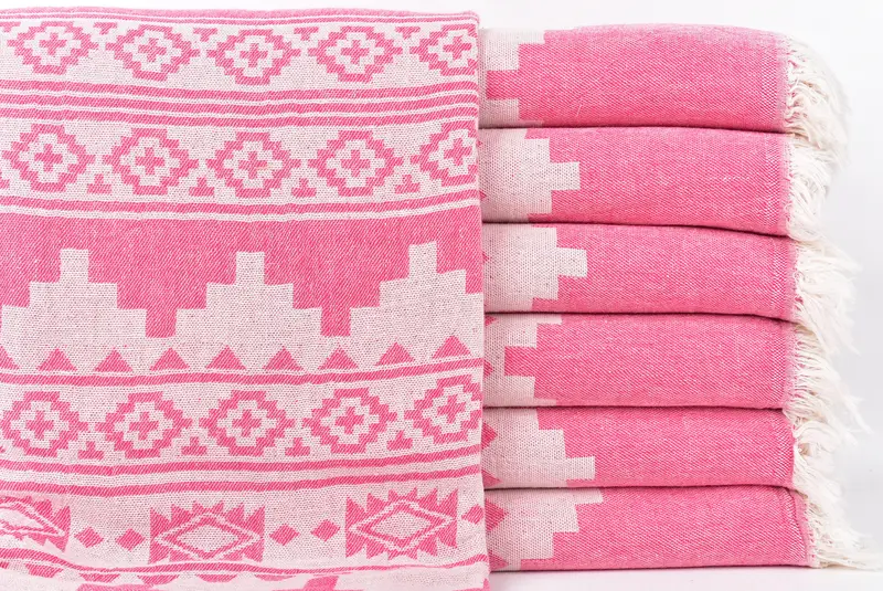 Travel Towel, 70x36 Cotton Aztec Towel, Bulk Order Towel, Bridal Shower Gift, Bathroom Towel, Bachelorette Party Gift, Lightweight Turkish towel - 1