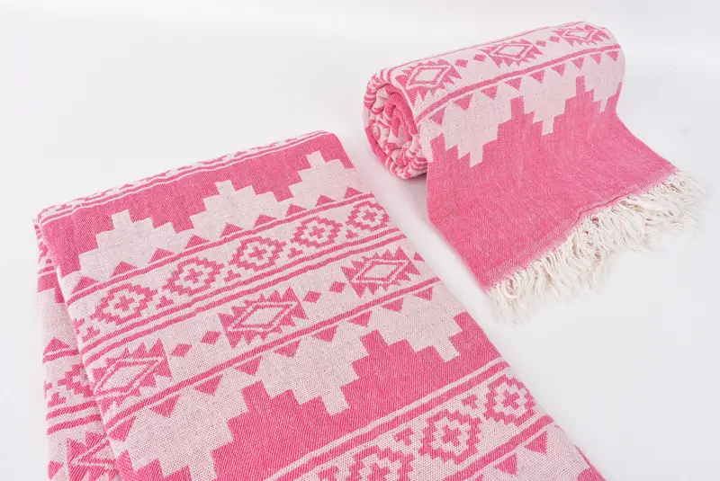 Travel Towel, 70x36 Cotton Aztec Towel, Bulk Order Towel, Bridal Shower Gift, Bathroom Towel, Bachelorette Party Gift, Lightweight Turkish towel - 7