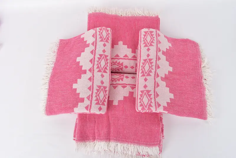 Travel Towel, 70x36 Cotton Aztec Towel, Bulk Order Towel, Bridal Shower Gift, Bathroom Towel, Bachelorette Party Gift, Lightweight Turkish towel - 6