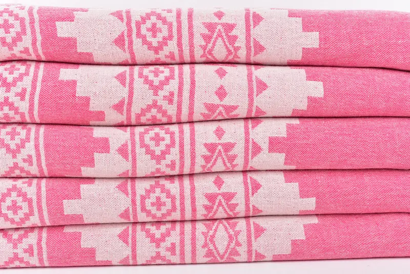 Travel Towel, 70x36 Cotton Aztec Towel, Bulk Order Towel, Bridal Shower Gift, Bathroom Towel, Bachelorette Party Gift, Lightweight Turkish towel - 2