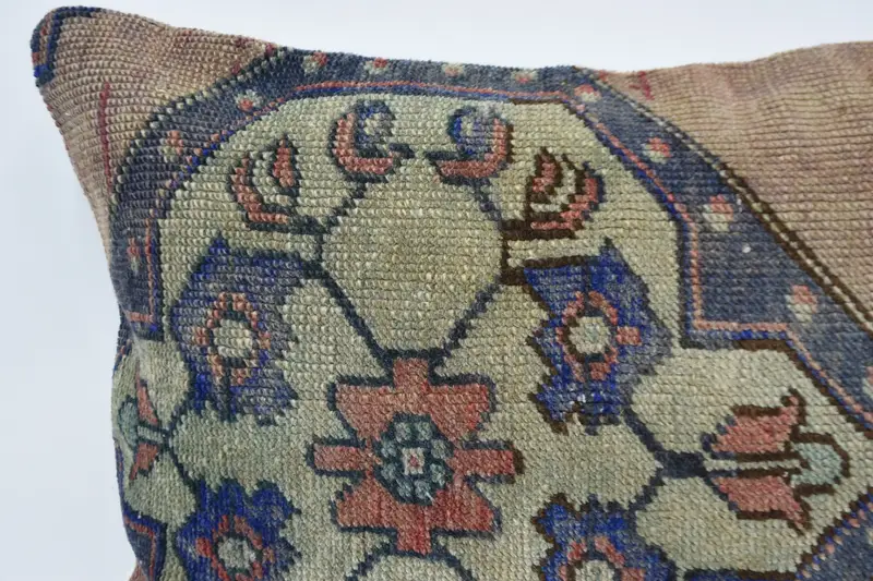 Turkish Pillow, Turkish Kilim Pillow, Interior Designer Pillow, Wool Kilim Pillow Pillow Cover, Sofa Pillow Sham, Pillow Case, 20x28 Brown Cushion - 2