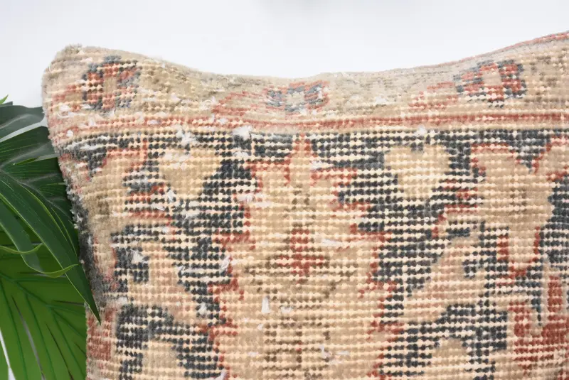 Decorative Pillow, Ethnic Throw Pillow Cover, Cushion Cover, Handmade Kilim Cushion, 12x12 Brown Pillow Sham, Kilim Pillow, Vintage Pillow - 2
