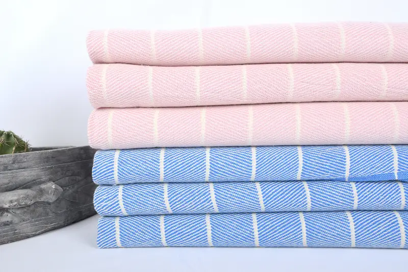 36x16 Baumwollgestreiftes Handtuch, monogramm türkisches Badetuch, Monogramm Küchentuch, personalisiertes Geschenk, Hochzeitsduschengeschenk, monogrammiertes Handtuch - 2
