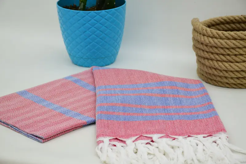 Bachelorette Gifts, Christmas Gift, Summer Gift, Beach Towel Gift, Handwoven Turkish Towel, Wedding Hand Made Gift, 64x40 Cotton Chevron Towel - 8
