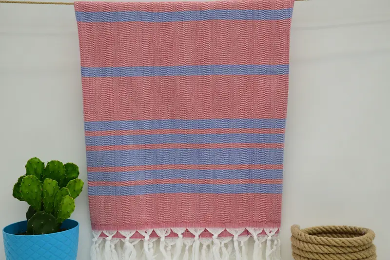 Bachelorette Gifts, Christmas Gift, Summer Gift, Beach Towel Gift, Handwoven Turkish Towel, Wedding Hand Made Gift, 64x40 Cotton Chevron Towel - 5