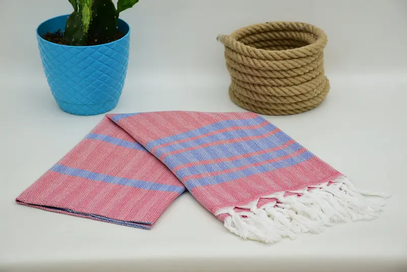 Bachelorette Gifts, Christmas Gift, Summer Gift, Beach Towel Gift, Handwoven Turkish Towel, Wedding Hand Made Gift, 64x40 Cotton Chevron Towel - 7