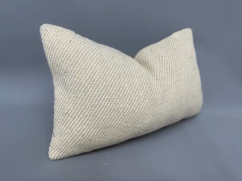Vintage Pillow, Kilim Cushion Sham, Pillow Sham, Antique Pillows, Ottoman Cushion, Cozy Throw Cushion Case, 12x20 Beige Pillow Sham, Indoor Pillow - 2