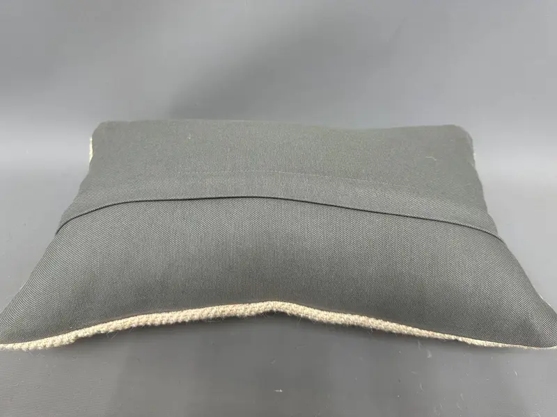 Vintage Pillow, Kilim Cushion Sham, Pillow Sham, Antique Pillows, Ottoman Cushion, Cozy Throw Cushion Case, 12x20 Beige Pillow Sham, Indoor Pillow - 7