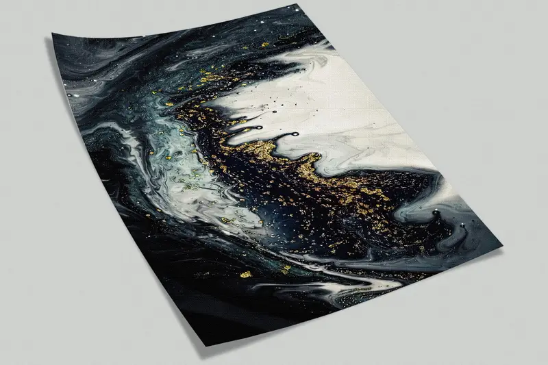 Modern Wall Paper, Abstract Wallpaper, Black And Gold Marble, Custom Wall Paper, Wall Paper Peel and Stick, Modern Wall Painting, - 9