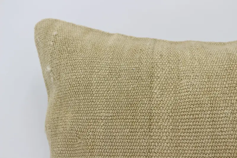 Turkish Pillow, Pillow Cover, Accent Pillow Cover, Vintage Kilim Pillow, Ethnic Throw Pillow Cover, Boho Pillow, 16x24 Beige Cushion Case - 2