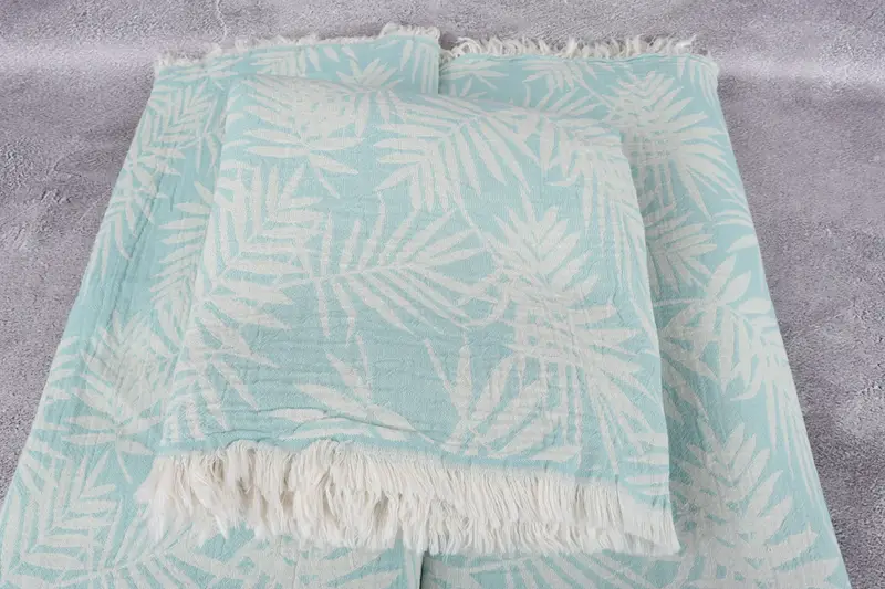 Decorative Bedspread, Wedding Favors, Decorative Blanket, Wedding Gift For Bride, Throw Blanket Couch, 100x80 Cotton Floral Patterned Towel - 4