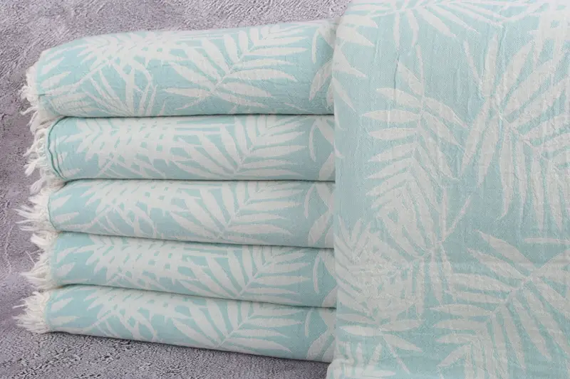 Decorative Bedspread, Wedding Favors, Decorative Blanket, Wedding Gift For Bride, Throw Blanket Couch, 100x80 Cotton Floral Patterned Towel - 1