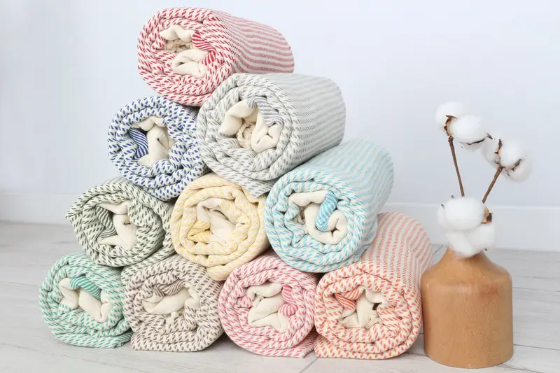 Toalla turca personalizada, toalla de regalo de dama de honor, regalos de soltera, toalla de lunares de algodón 70x40, regalos para él, regalo del día de la boda para la novia - 7