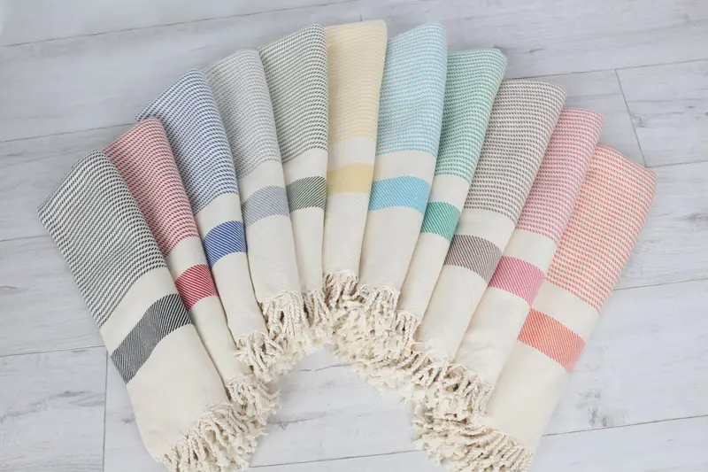 Toalla turca personalizada, toalla de regalo de dama de honor, regalos de soltera, toalla de lunares de algodón 70x40, regalos para él, regalo del día de la boda para la novia - 6