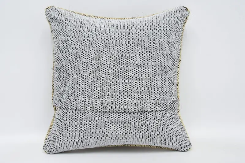 Pillow, Neutral Pillow Case, Art Deco Cushion, Turkish Kilim Pillow, Gift Pillow, 12x12 Beige Pillow Sham, Vintage Cushion, Turkish Pillow - 6