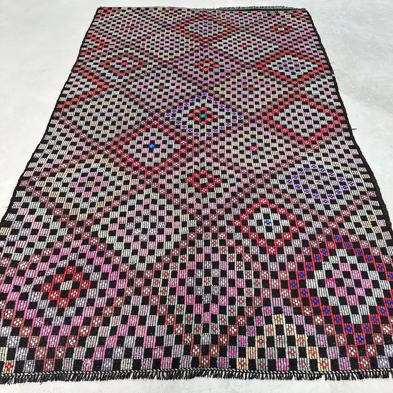 Mor İran Halısı, 6,2x10,3 ft Zarif Dekor