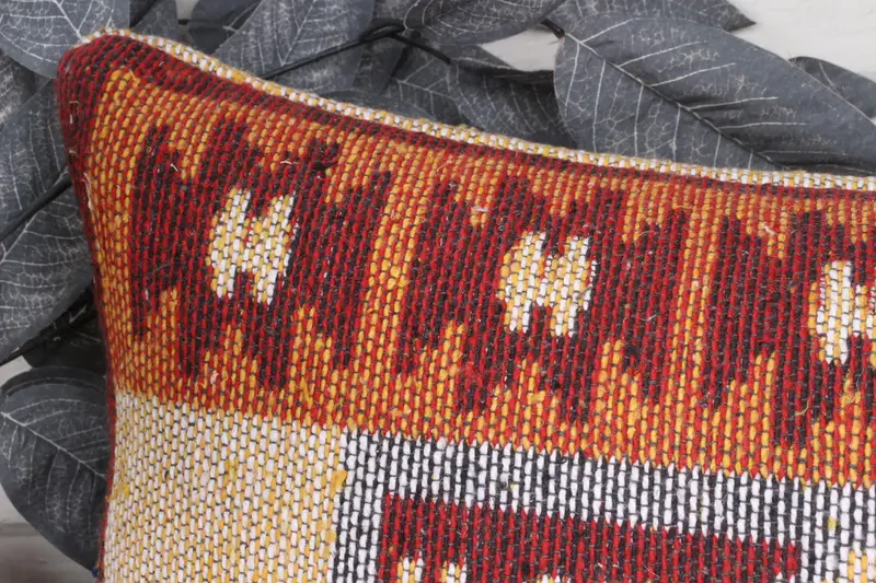 Neutral Pillow Sham, Cushion, Kilim Pillow Cover, Throw Kilim Pillow, Vintage Kilim Pillow, 12x36 Red Pillow, Wholesale Cushion Cover - 2