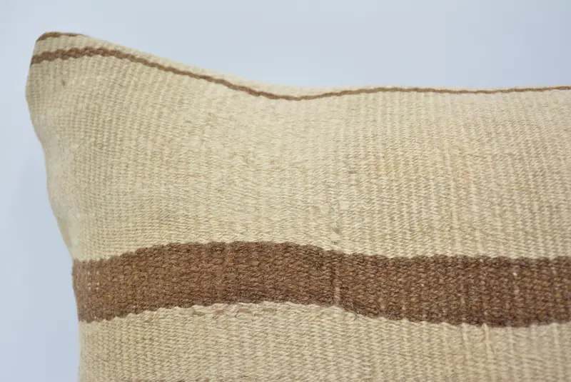 Boho Pillow, Sofa Pillow Case, Pillow, Interior Designer Pillow, Vintage Kilim Pillow Pillow, 12x20 Beige Cushion Case, Kilim Pillow Cover - 2