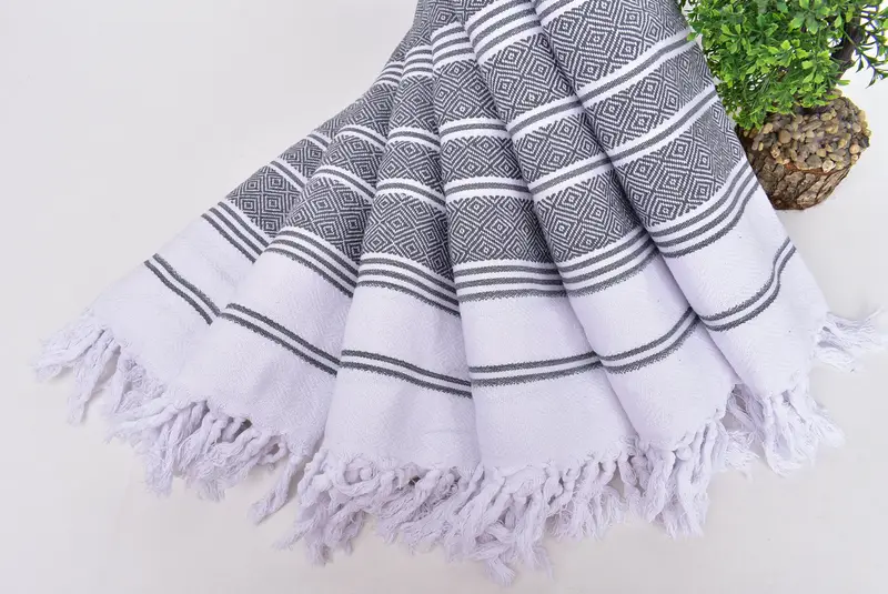 Kitchen Towel, 40x18 Cotton Diamond Towel, Wedding Favors, Bridal Shower Favors, Bathroom Towels, Custom Wedding Gifts, Mother Of The Groom Gift - 4