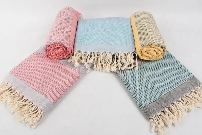 Turkish hand towel, 70x40 Cotton Geometric Towel, Bridesmaid Gift Towel, Pool Towels, Birthday Gift, Personalized Gift, Handmade Turkish Towel - 8