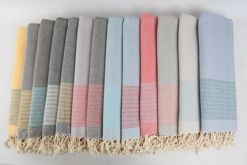 Turkish hand towel, 70x40 Cotton Geometric Towel, Bridesmaid Gift Towel, Pool Towels, Birthday Gift, Personalized Gift, Handmade Turkish Towel - 3