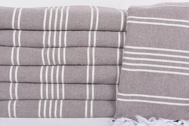 96x70 Cotton Striped Towel, Turkish Tablecloth, Bridal Shower Gift, Personalized Wedding Gift For Couple, Woven Throw Blanket, Personalized Blanket - 2