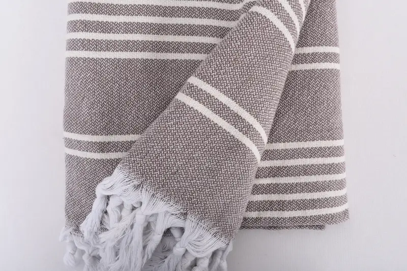 96x70 Cotton Striped Towel, Turkish Tablecloth, Bridal Shower Gift, Personalized Wedding Gift For Couple, Woven Throw Blanket, Personalized Blanket - 8