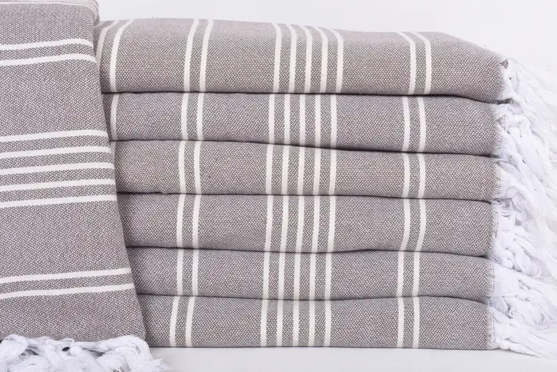 96x70 Cotton Striped Towel, Turkish Tablecloth, Bridal Shower Gift, Personalized Wedding Gift For Couple, Woven Throw Blanket, Personalized Blanket - 1