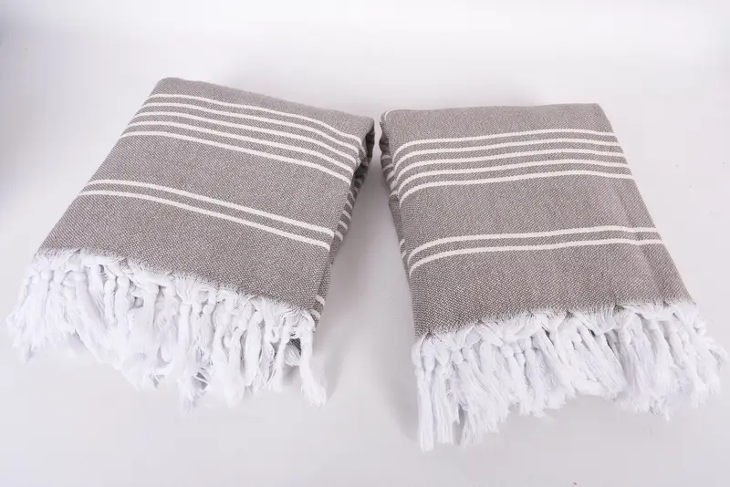 96x70 Cotton Striped Towel, Turkish Tablecloth, Bridal Shower Gift, Personalized Wedding Gift For Couple, Woven Throw Blanket, Personalized Blanket - 6