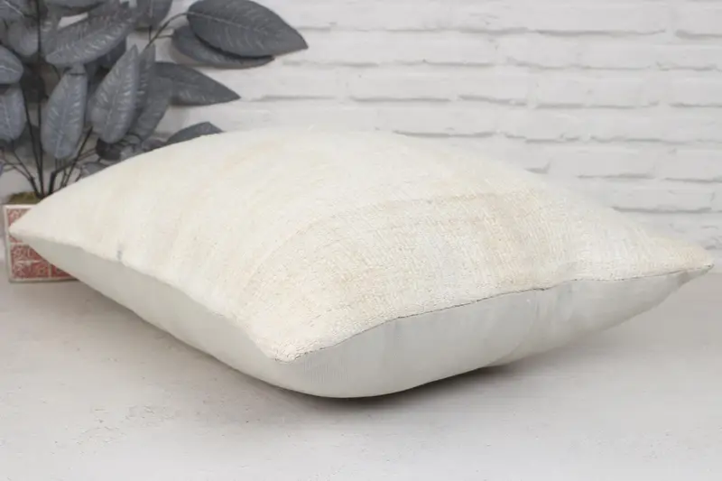 Antique Pillows, Sustainable Cushion Cover, Pillow for Sofa, 20x28 Beige Pillow Cover, Vintage Kilim Pillow, Ethnic Pillow Cover Cushion, Cushion - 6
