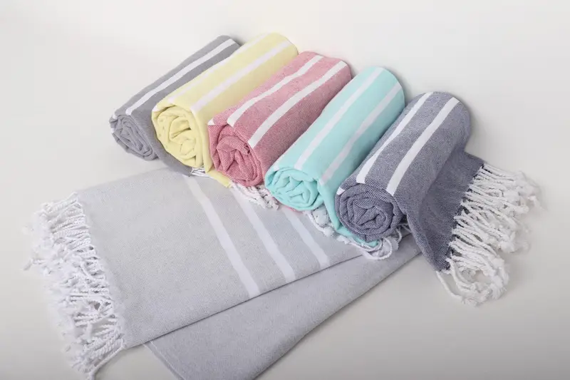 Bachelorette Party Favors, Gift For Him, Bridemaids Beach Towel, Home Gift, 70x40 Cotton Striped Towel, Turkish bath towel for spa, Summer Gift - 4