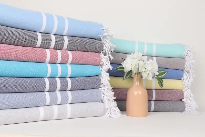 Bachelorette Party Favors, Gift For Him, Bridemaids Beach Towel, Home Gift, 70x40 Cotton Striped Towel, Turkish bath towel for spa, Summer Gift - 2