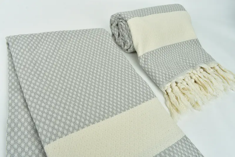 Spa havlu, Türk havlu, düğün eli hediye, özel düğün hediyesi, yoga havlu, bekar hediye, 68x36 pamuk geometrik havlu, hafif havlu - 7