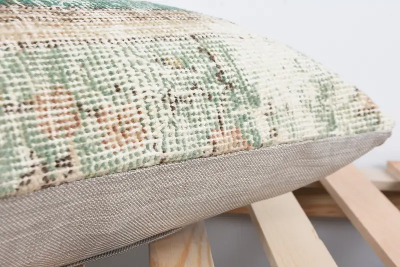 12x24 Beige Cushion Case, Handmade Kilim Cushion, Personalized Gift Pillow Pillow Cover, Pillow Sham, Vintage Kilim Throw Pillow, Kilim Cushion Sham - 7