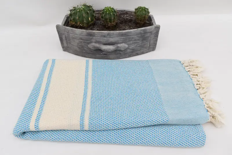 Bridesmaid Favors, 70x40 Cotton Striped Towel, Beach Towel Gift, Travel towel, Housewarming Gift, Scarf Towel, Custom Wedding Towel, Spa Gift Towel - 6