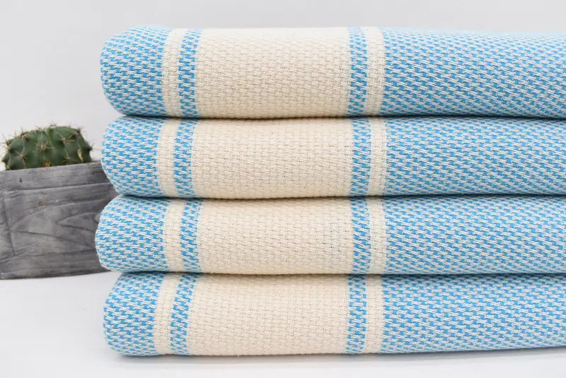 Bridesmaid Favors, 70x40 Cotton Striped Towel, Beach Towel Gift, Travel towel, Housewarming Gift, Scarf Towel, Custom Wedding Towel, Spa Gift Towel - 2