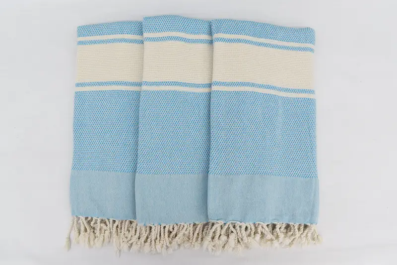 Bridesmaid Favors, 70x40 Cotton Striped Towel, Beach Towel Gift, Travel towel, Housewarming Gift, Scarf Towel, Custom Wedding Towel, Spa Gift Towel - 3