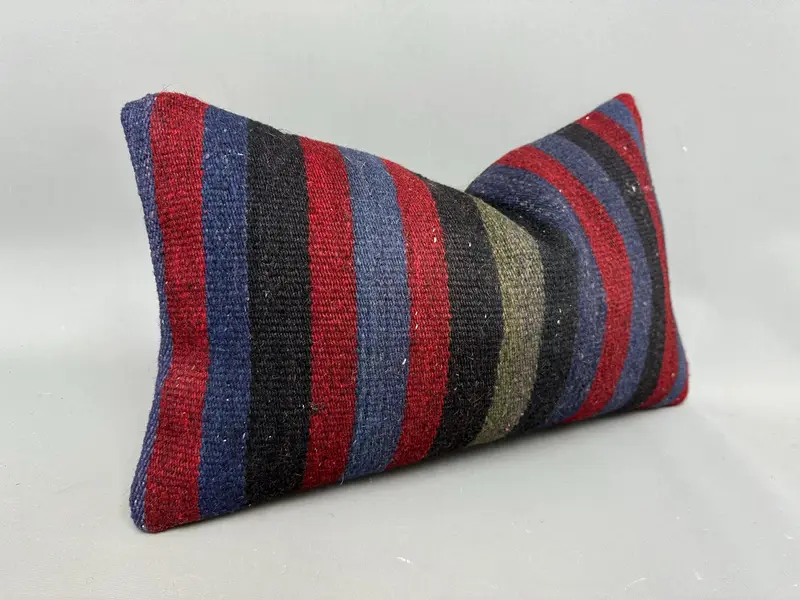 12x20 Purple Pillow Sham, Boho Pillow Sham Cover, Cushion, Vintage Pillow, Retro Throw Cushion Case, Kilim Cushion Sham, Handmade Pillow Sham - 2