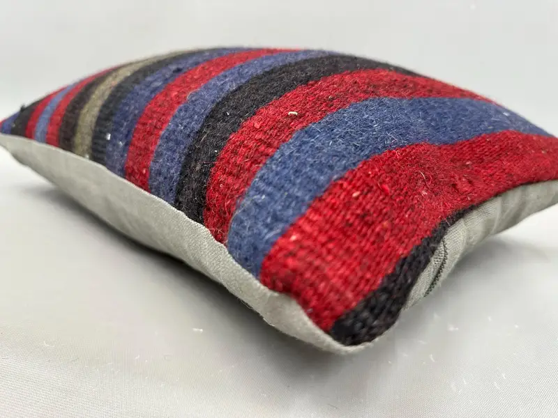12x20 Purple Pillow Sham, Boho Pillow Sham Cover, Cushion, Vintage Pillow, Retro Throw Cushion Case, Kilim Cushion Sham, Handmade Pillow Sham - 6