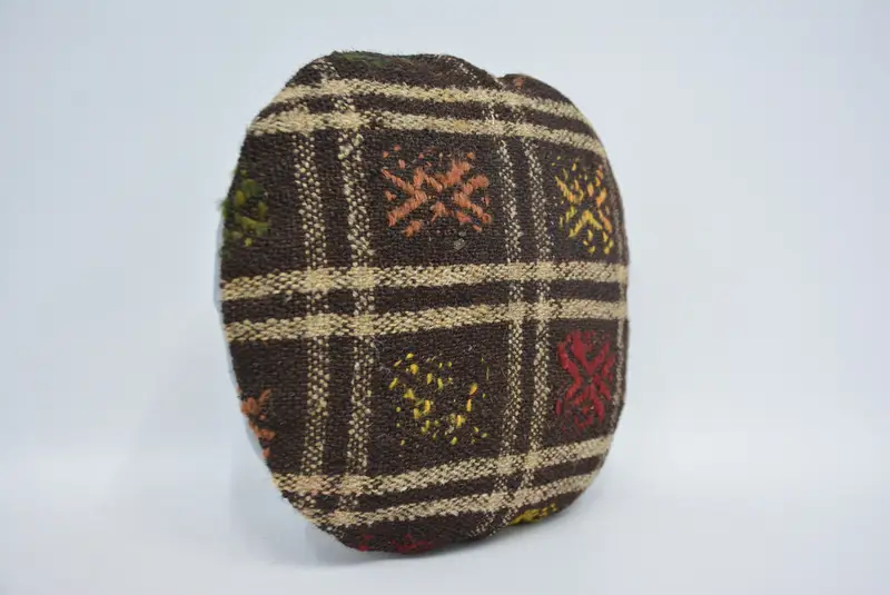 Kilim Pillow, 16x16 Brown Cushion, Boho Pillow, Designer Throw Pillow Cover, Pillow Sham, Neutral Throw Pillow, Vintage Pillow - 3